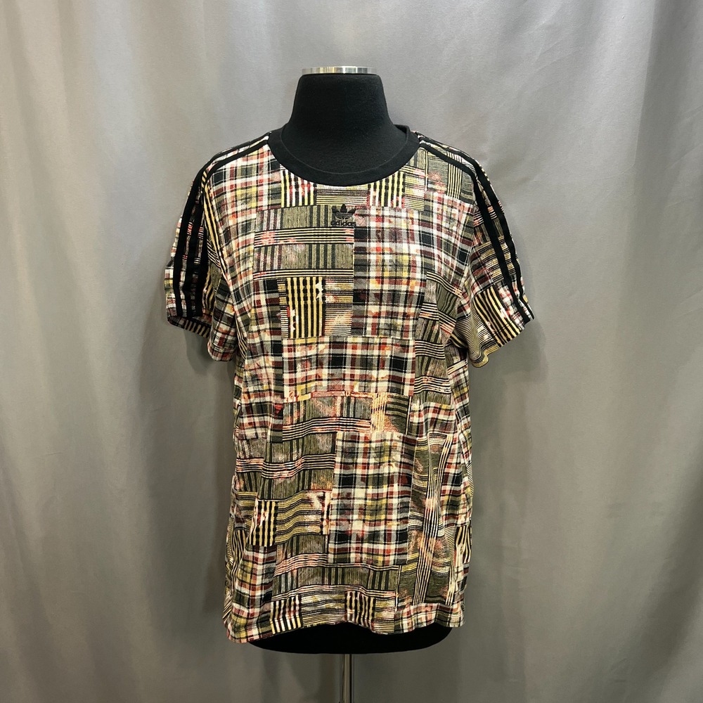 Adidas Her Studio London Boyfriend Tee Womens M Multicolor Loose Fit Crew Neck